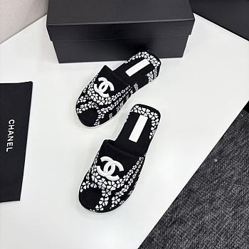 Kitlife Chanel 2025 Printed Slippers Black