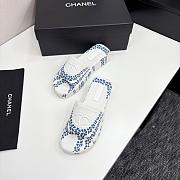 Kitlife Chanel 2025 Printed Slippers White & Blue - 1