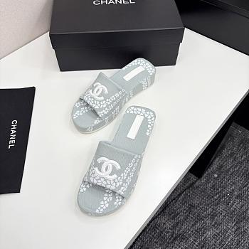 Kitlife Chanel 2025 Printed Slippers White & Grey