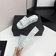 Kitlife Chanel 2025 Printed Slippers White & Grey - 5