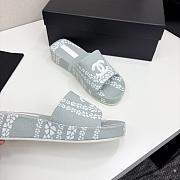 Kitlife Chanel 2025 Printed Slippers White & Grey - 4