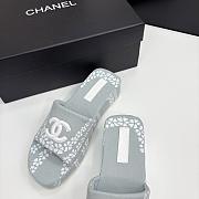 Kitlife Chanel 2025 Printed Slippers White & Grey - 3