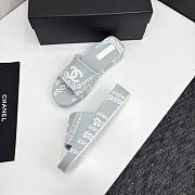 Kitlife Chanel 2025 Printed Slippers White & Grey - 2