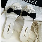 Kitlife Chanel 2025 Diamond White Slides - 1
