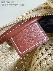 Kitlife Louis Vuitton Hills Pochette Bag Raffia Brown M14304 11x6.5x18.5cm - 3