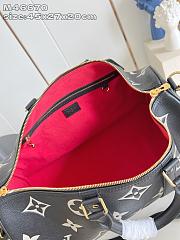 Kitlife Louis Vuitton Keepall Bandoulière 45 Bag Black & Beige M46670 45x27x20cm - 5