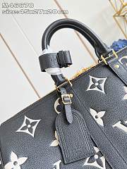 Kitlife Louis Vuitton Keepall Bandoulière 45 Bag Black & Beige M46670 45x27x20cm - 2