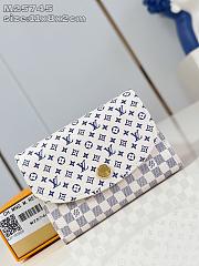 Kitlife Louis Vuitton Rosalie Coin Purse White & Blue M25745 11x8x2.5cm - 6