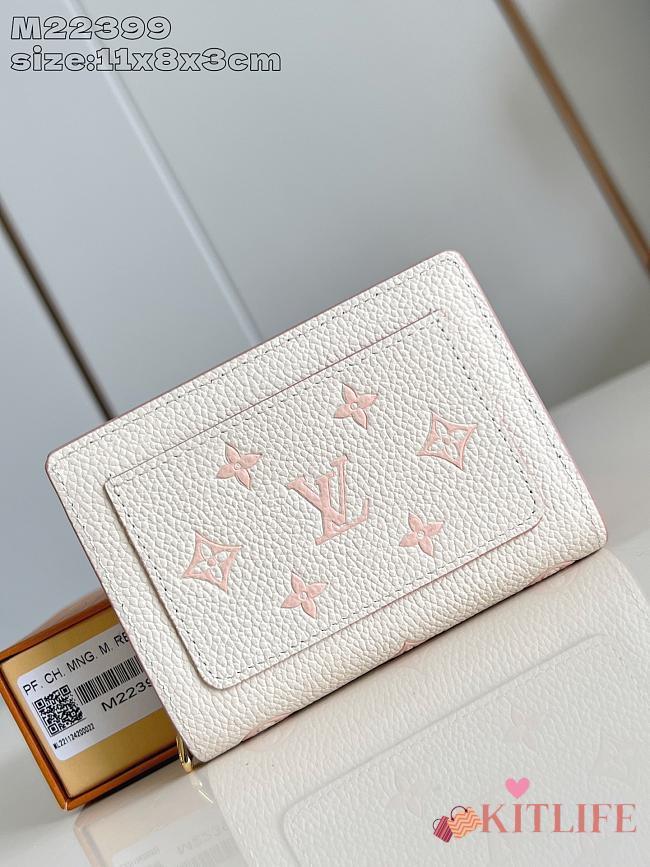 Kitlife Louis Vuitton Cléa Wallet White & Beige M14563 11x8.5x2cm - 1