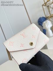 Kitlife Louis Vuitton Victorine Wallet White & Beige M14967 12x9.5x2.5cm - 3
