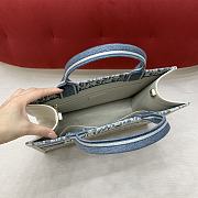 Kitlife Dior Book Tote 25 Sky Blue 36x28x17.5cm - 5