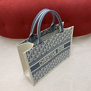 Kitlife Dior Book Tote 25 Sky Blue 36x28x17.5cm - 3