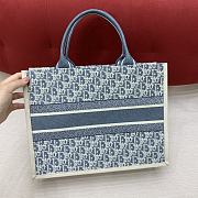 Kitlife Dior Book Tote 25 Sky Blue 36x28x17.5cm - 2