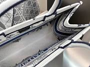 Kitlife Dior Palms Jouy Embroidery Medium Book Tote White & Dark Blue 36x27.5x16.5cm - 4