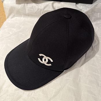 Kitlife Chanel Baseball Cap Black White Logo