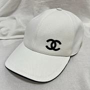 Kitlife Chanel Baseball Cap White Black Logo - 6