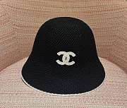 Kitlife Chanel 25P Bucket Hat Black White Logo - 1