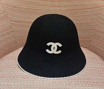 Kitlife Chanel 25P Bucket Hat Black White Logo