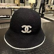 Kitlife Chanel 25P Bucket Hat Black White Logo - 3