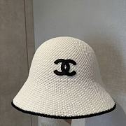 Kitlife Chanel 25P Bucket Hat White Black Logo - 1