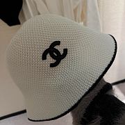 Kitlife Chanel 25P Bucket Hat White Black Logo - 3
