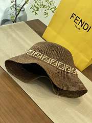 Kitlife Fendi Straw Hat Dark Brown - 5