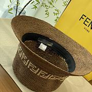 Kitlife Fendi Straw Hat Dark Brown - 3
