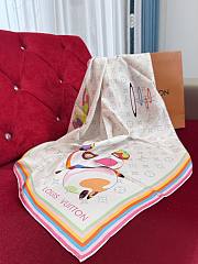 Kitlife Louis Vuitton x TM Superflat Square Scarf Panda White 90x90cm - 5