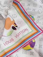 Kitlife Louis Vuitton x TM Superflat Square Scarf Panda White 90x90cm - 2