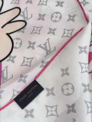  Kitlife Louis Vuitton x TM Monogram Superflat Flower White 90x90cm - 6