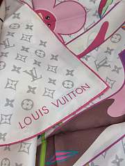  Kitlife Louis Vuitton x TM Monogram Superflat Flower White 90x90cm - 4