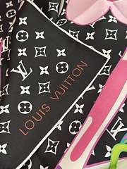 Kitlife Louis Vuitton x TM Monogram Superflat Flower Black 90x90cm - 5