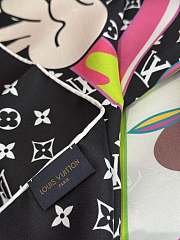 Kitlife Louis Vuitton x TM Monogram Superflat Flower Black 90x90cm - 4