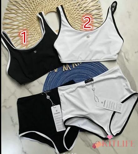 Kitlife Chanel Swimsuit White / Black - 1