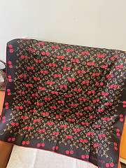 Kitlife Louis Vuitton Cherry Brown Scarf 90x90cm - 1