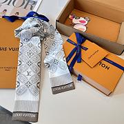 Kitlife Louis Vuitton Envy Silk Scarf Off-White 8x120cm - 3