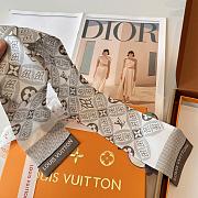 Kitlife Louis Vuitton Envy Silk Scarf Off-White 8x120cm - 4
