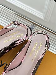 Kitlife Louis Vuitton x TM Flower Slingback Brown With Cherry Heel  - 5