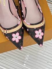 Kitlife Louis Vuitton x TM Flower Slingback Brown With Cherry Heel  - 2