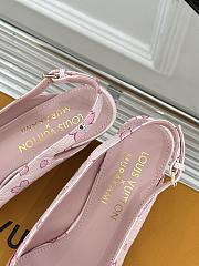 Kitlife Louis Vuitton x TM Flower Slingback Pink With Cherry Heel  - 2