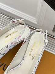 Kitlife Louis Vuitton x TM Slingback White Multicolor With Cherry Heel - 3