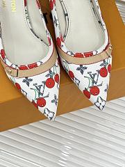 Kitlife Louis Vuitton x TM Cherry White Slingback With Cherry Heel - 6