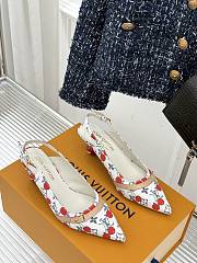 Kitlife Louis Vuitton x TM Cherry White Slingback With Cherry Heel - 5