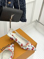 Kitlife Louis Vuitton x TM Cherry White Slingback With Cherry Heel - 3