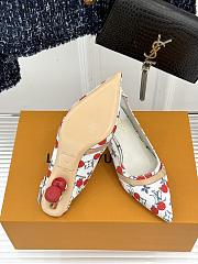 Kitlife Louis Vuitton x TM Cherry White Slingback With Cherry Heel - 2