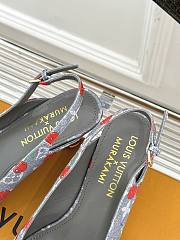 Kitlife Louis Vuitton x TM Cherry Grey Denim Slingback With Cherry Heel - 3