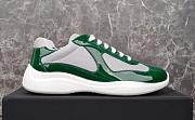 Kitlife Prada America's Cup Green Patent Leather and Grey Technical Fabric Sneakers - 6
