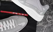 Kitlife Prada America's Cup Grey Patent Leather and Grey Technical Fabric Sneakers - 6
