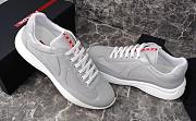Kitlife Prada America's Cup Grey Patent Leather and Grey Technical Fabric Sneakers - 5