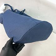 Kitlife Prada Canvas Drawstring Duffel Bag Dark Blue 2VY011 34x55x34cm - 3